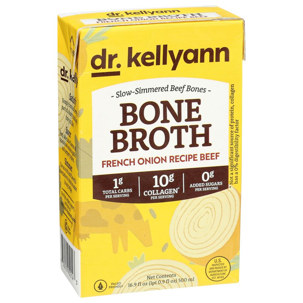 Dr. Kellyann French Onion Bone Beef Broth, 16.9 Fluid Ounce -- 6 Per Case