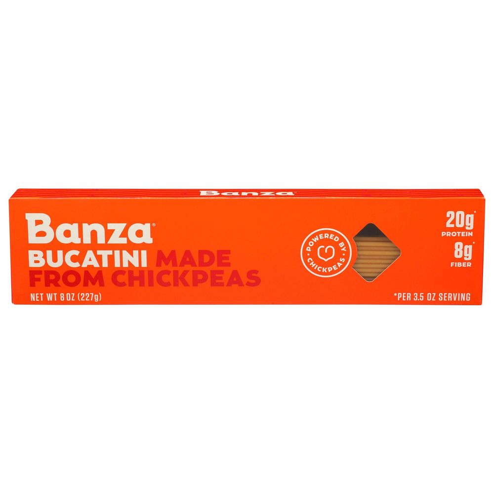 Banza Chickpea Bucatini Pasta, 8 Ounce -- 12 Per Case