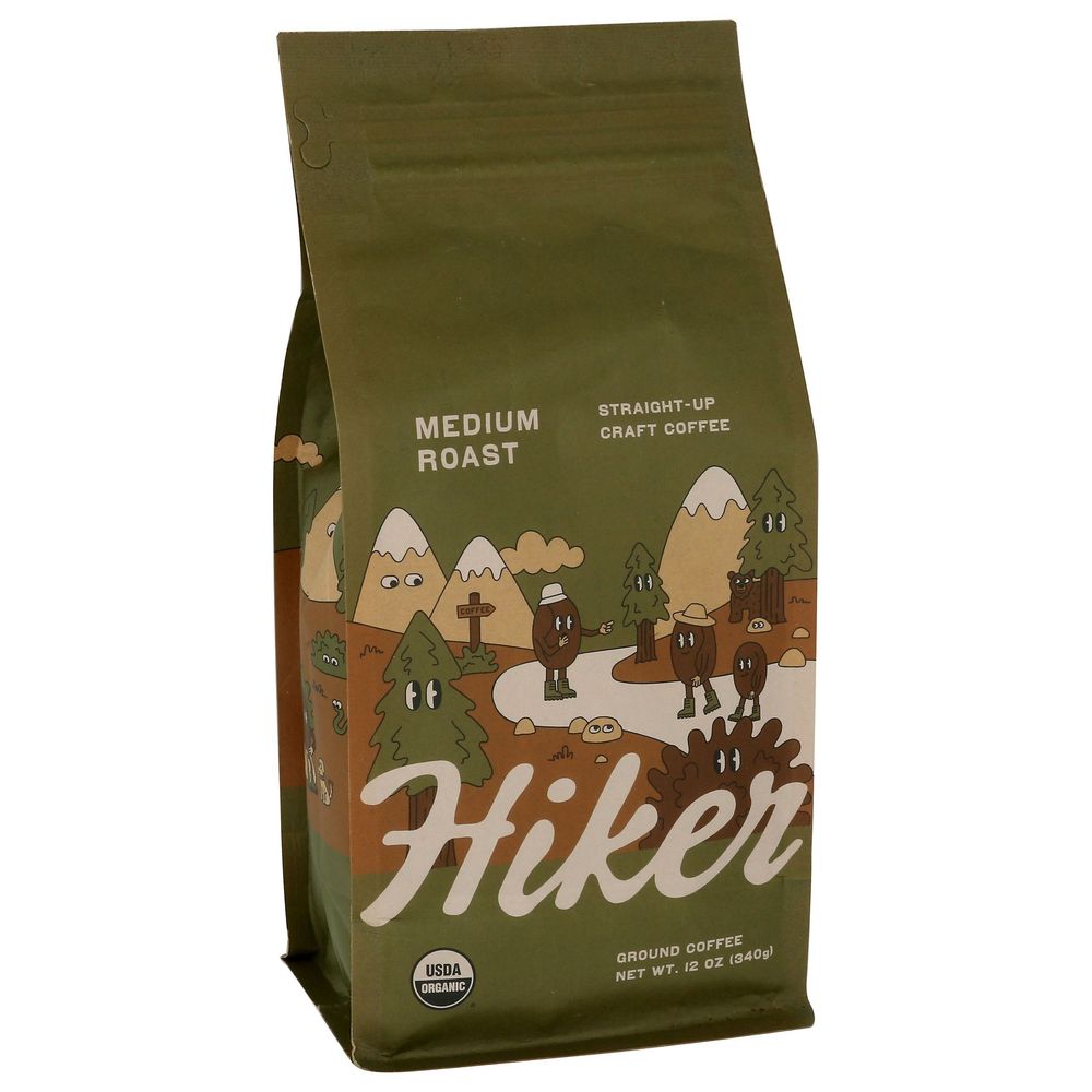 Hiker Medium Roast Ground Coffee, 12 Ounce -- 6 Per Case