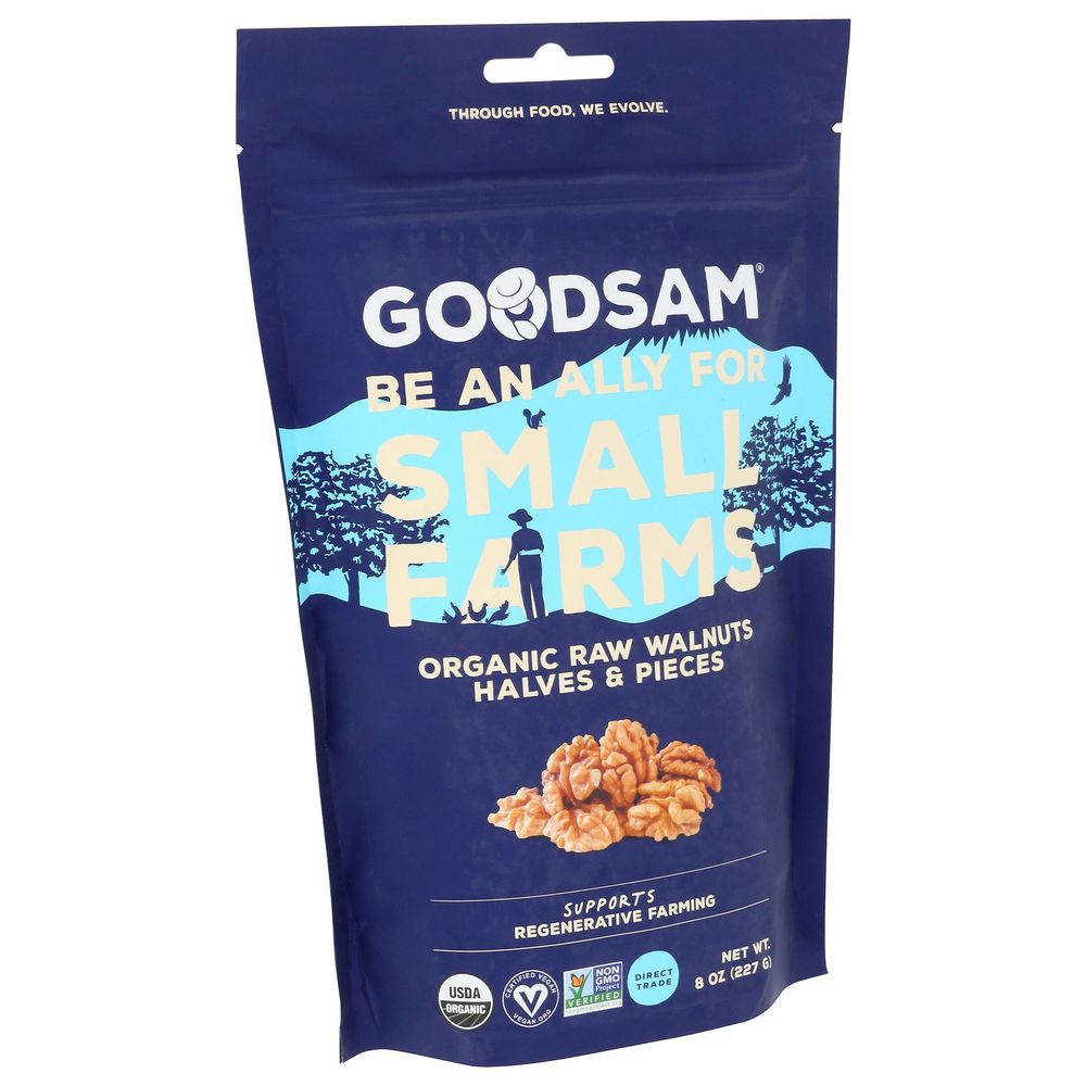 Goodsam Organic Raw Walnuts Halves And Pieces, 8 Ounce -- 8 Per Case
