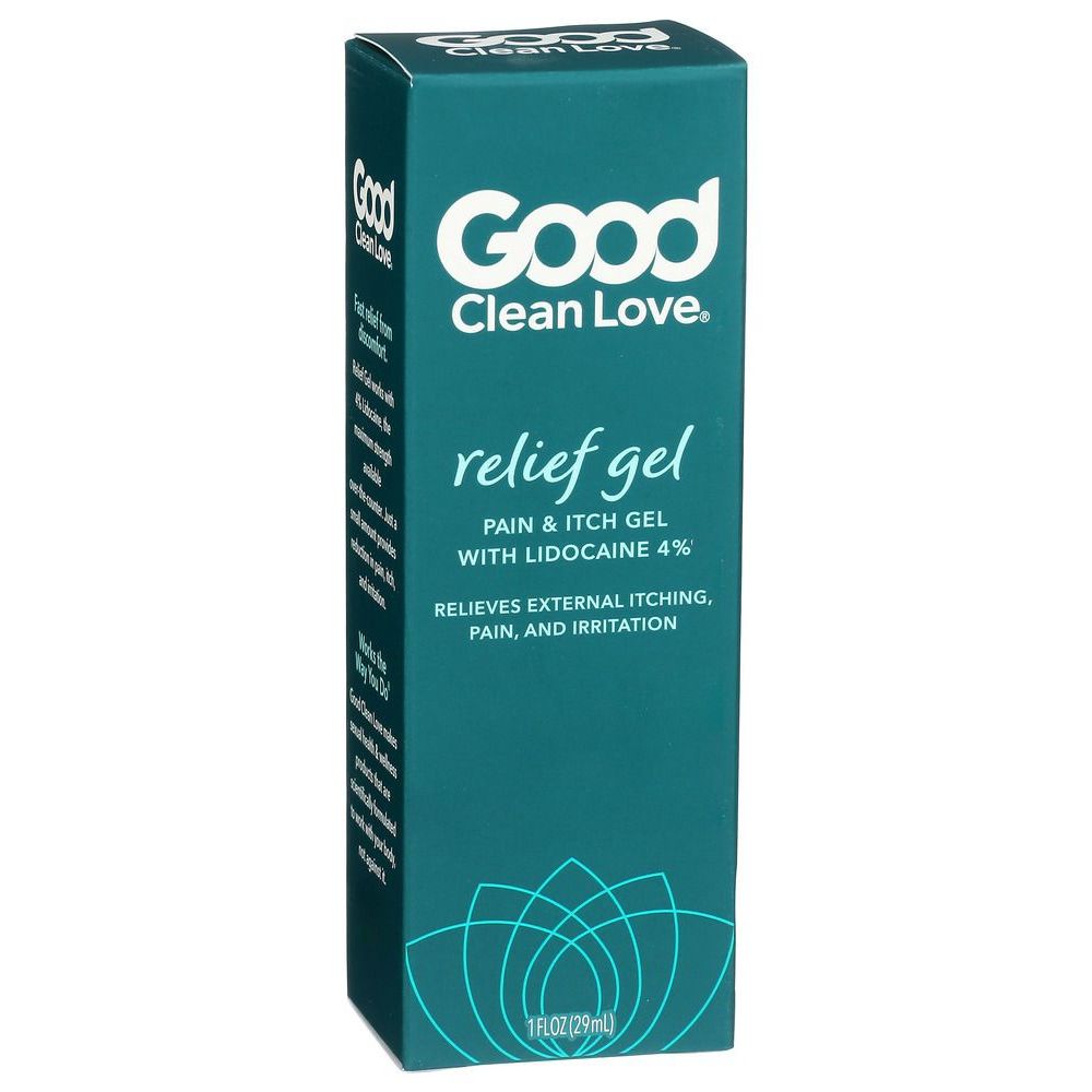 Good Clean Love Pain And Itch Relief Gel With 4 Percent Lidocaine, 1 Fluid Ounce