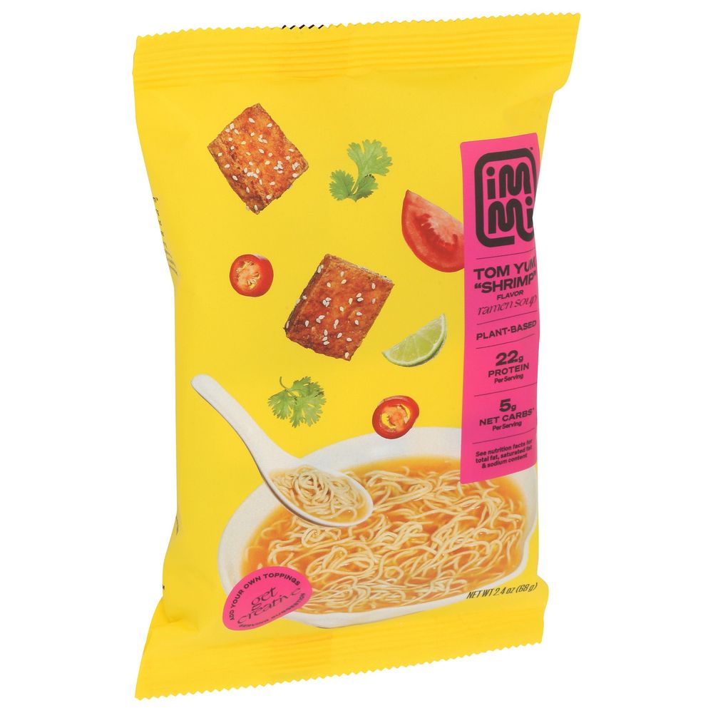 Immi Tom Yum Shrimp Flavor Ramen Soup, 2.4 Ounce -- 6 Per Case
