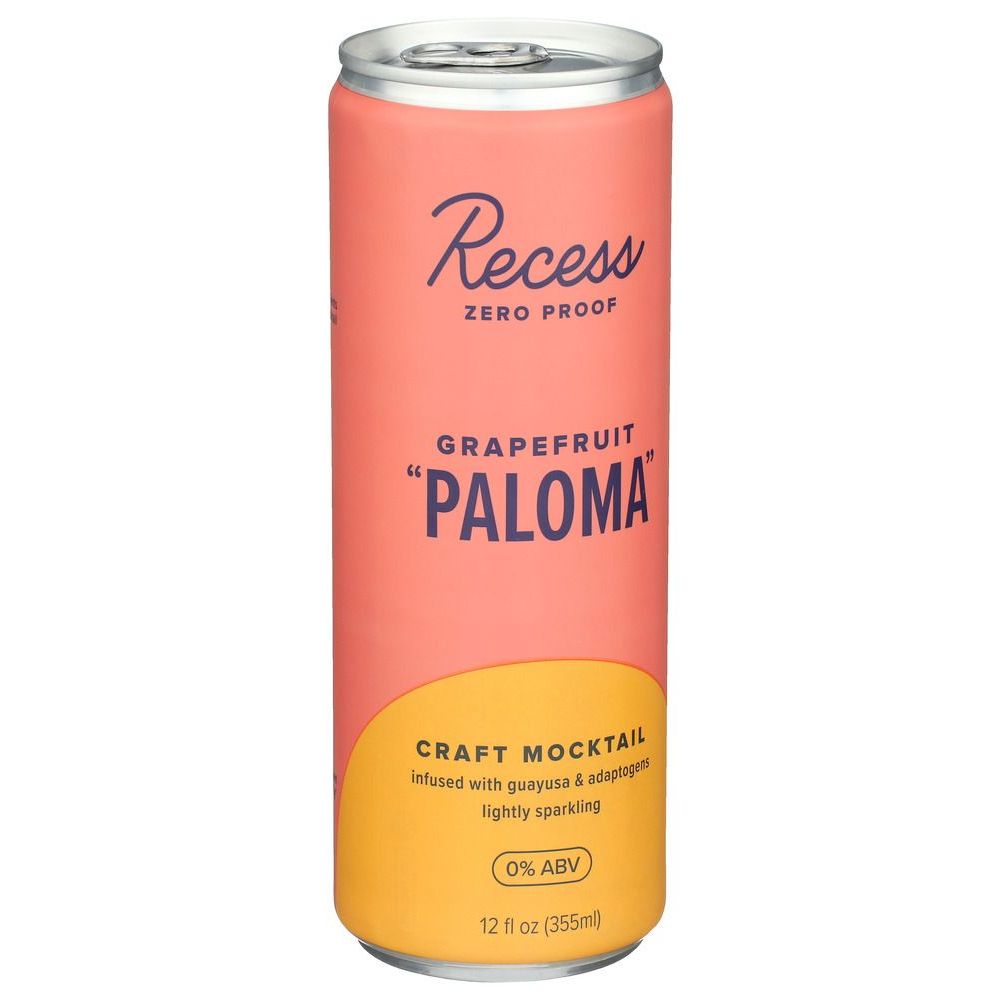 Recess Paloma Grapefruit Mocktail, 12 Fluid Ounce -- 12 Per Case