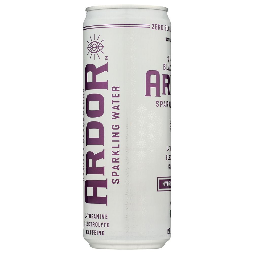 Ardor Organic Vanilla Blackberry Sparkling Water, 12 Fluid Ounce