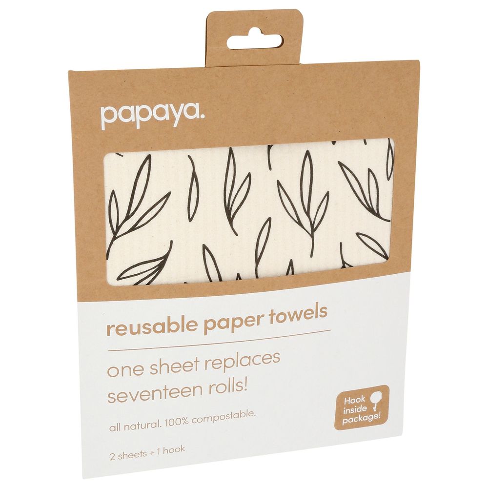 Papaya Call Me Twiggy Reuse Paper Towel, 2 Count -- 10 Per Case