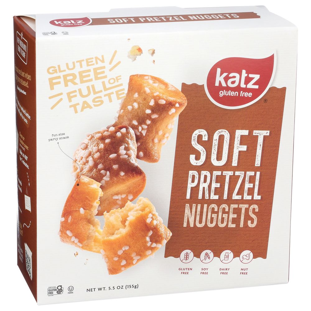 Katz Gluten Free Soft Pretzel Nuggets, 5.5 Ounce -- 6 Per Case