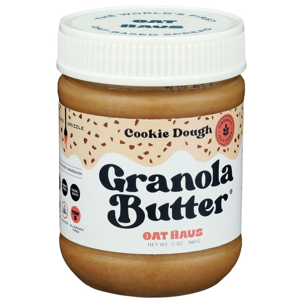 Oat Haus Cookie Dough Granola Butter, 12 Ounce -- 6 Per Case