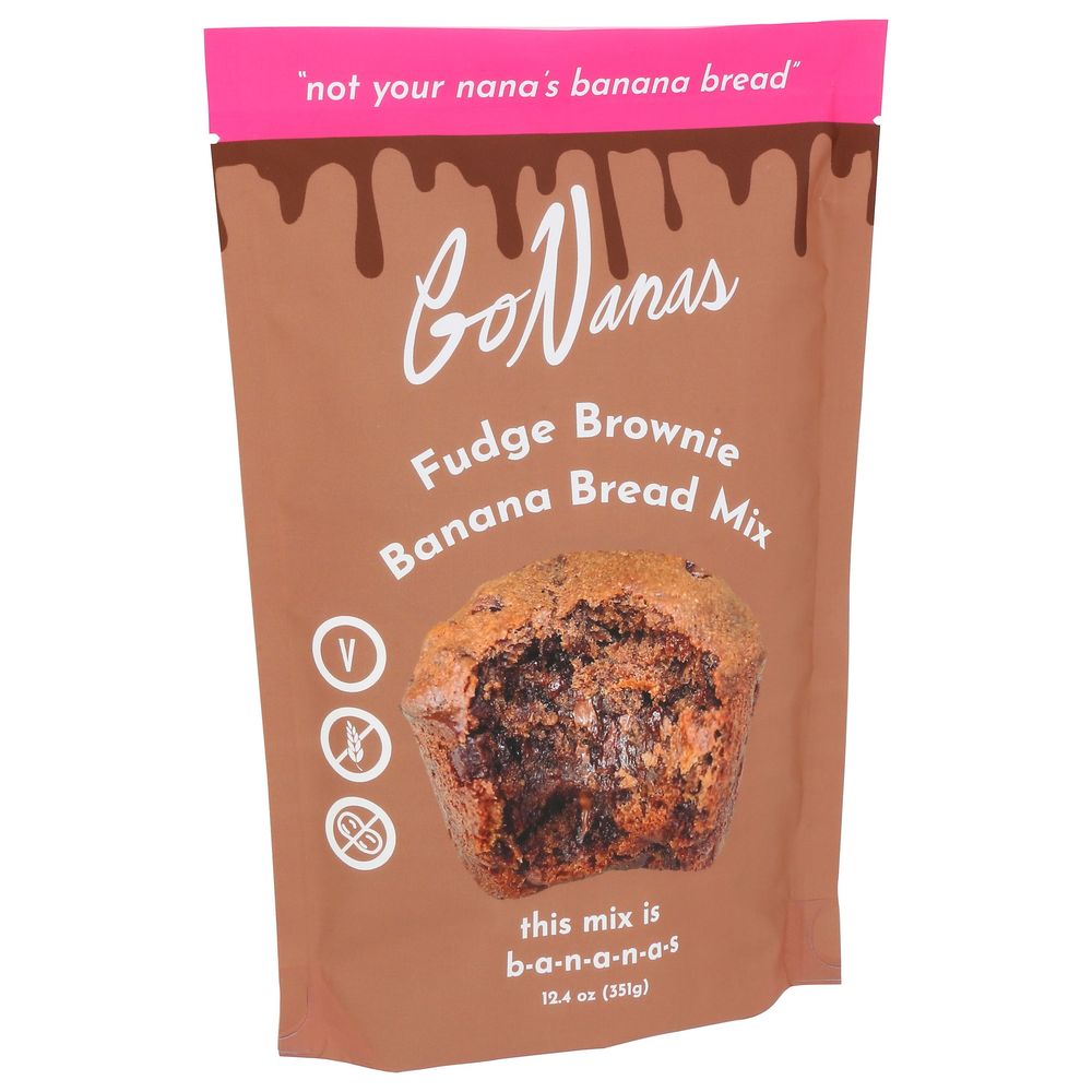 Gonanas Fudge Brownie Banana Bread Mix, 12.4 Ounce -- 6 Per Case