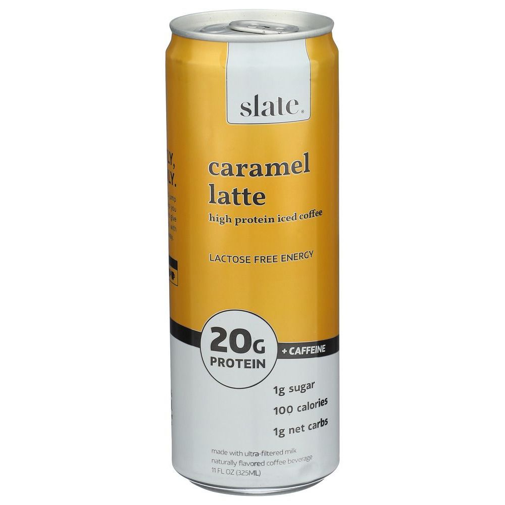 Slate Ultra Filtered Caramel Latte Protein Iced Coffee, 11 Fluid Ounce -- 12 Per Case