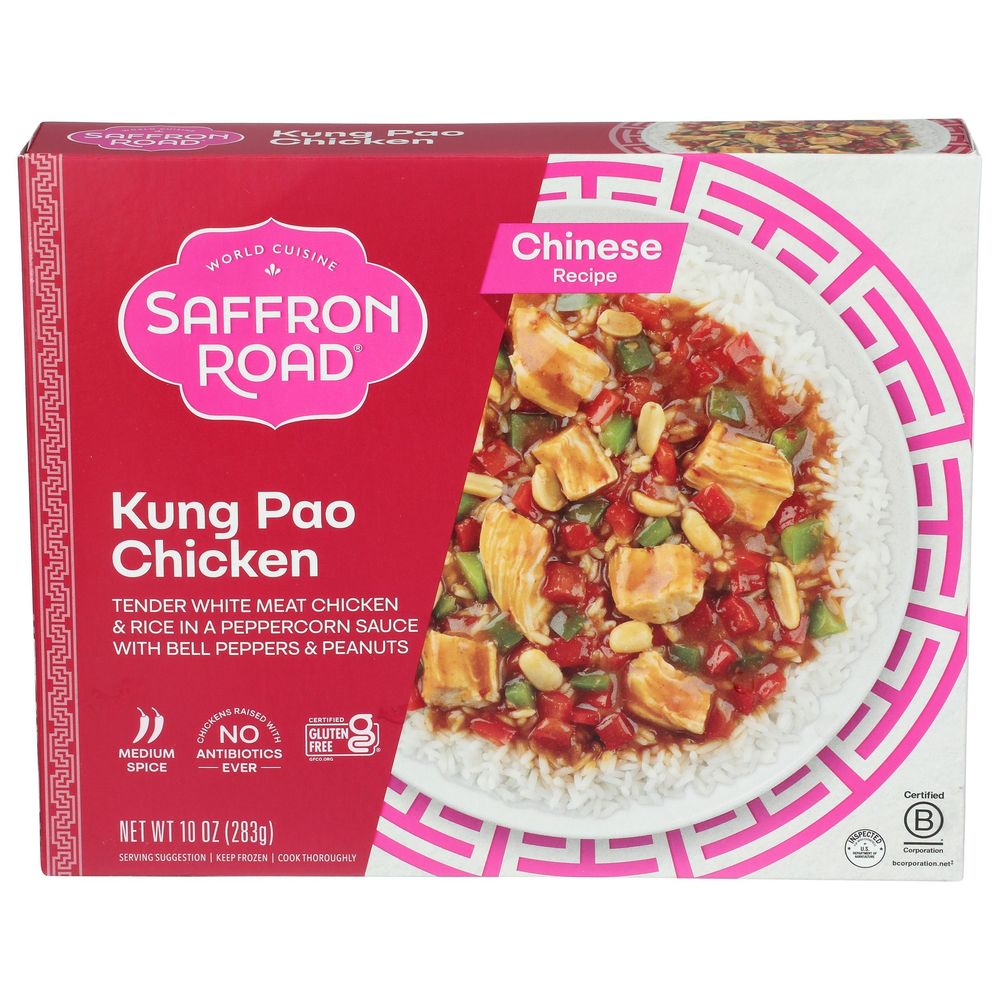 Saffron Road Kung Pao Chicken With White Rice, 10 Ounce -- 8 Per Case