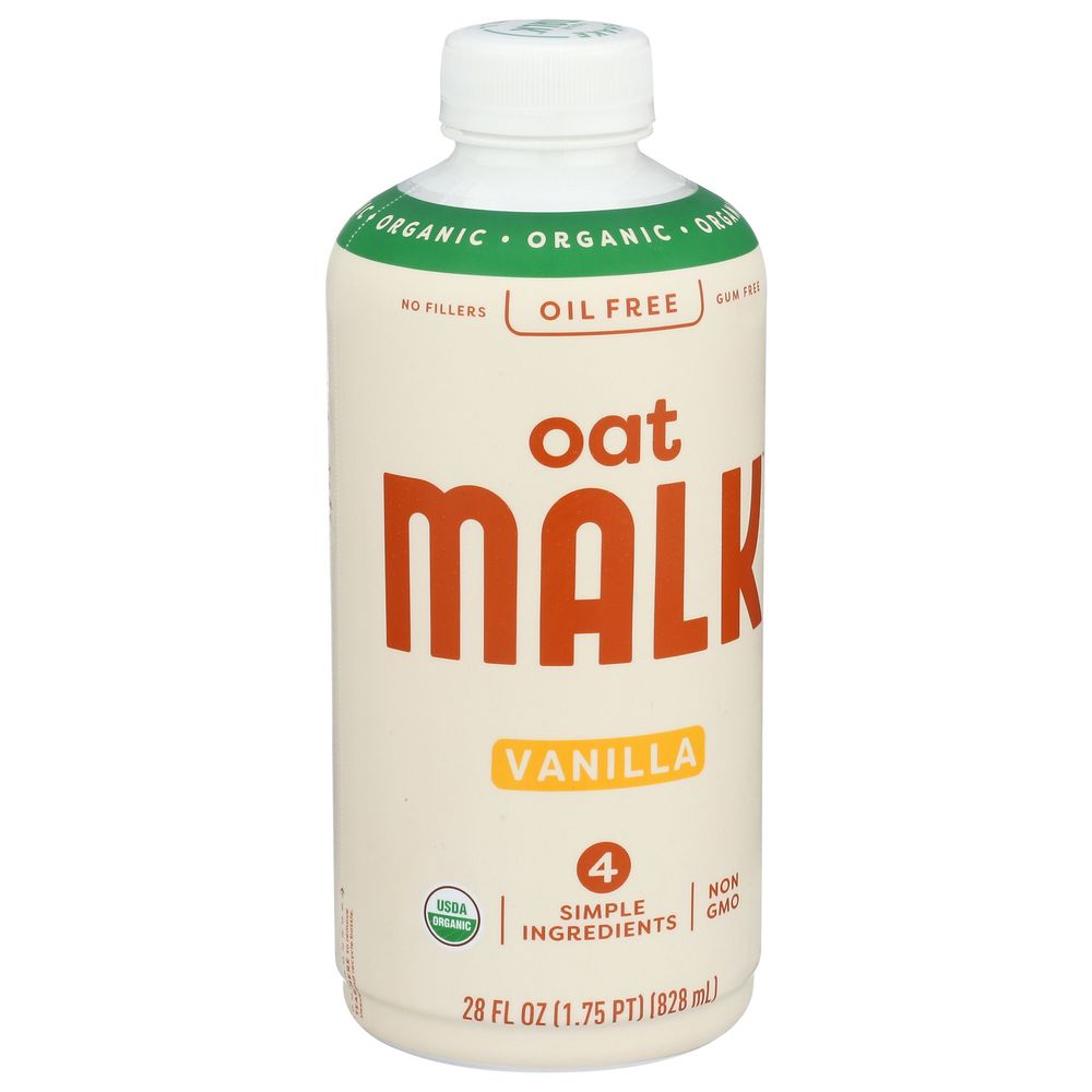 Malk Organics Vanilla Oat Malk, 28 Fluid Ounce -- 6 Per Case