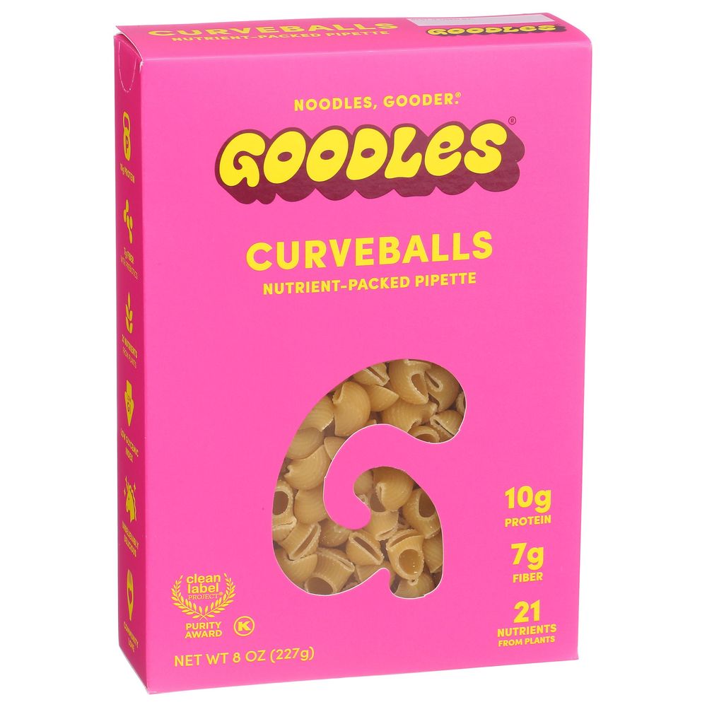 Goodles Curveballs Pasta, 8 Ounce -- 6 Per Case
