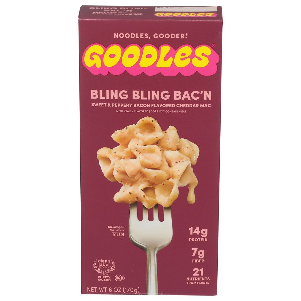 Goodles Bling Bacon Mac and Cheese, 6 Ounce -- 12 per case