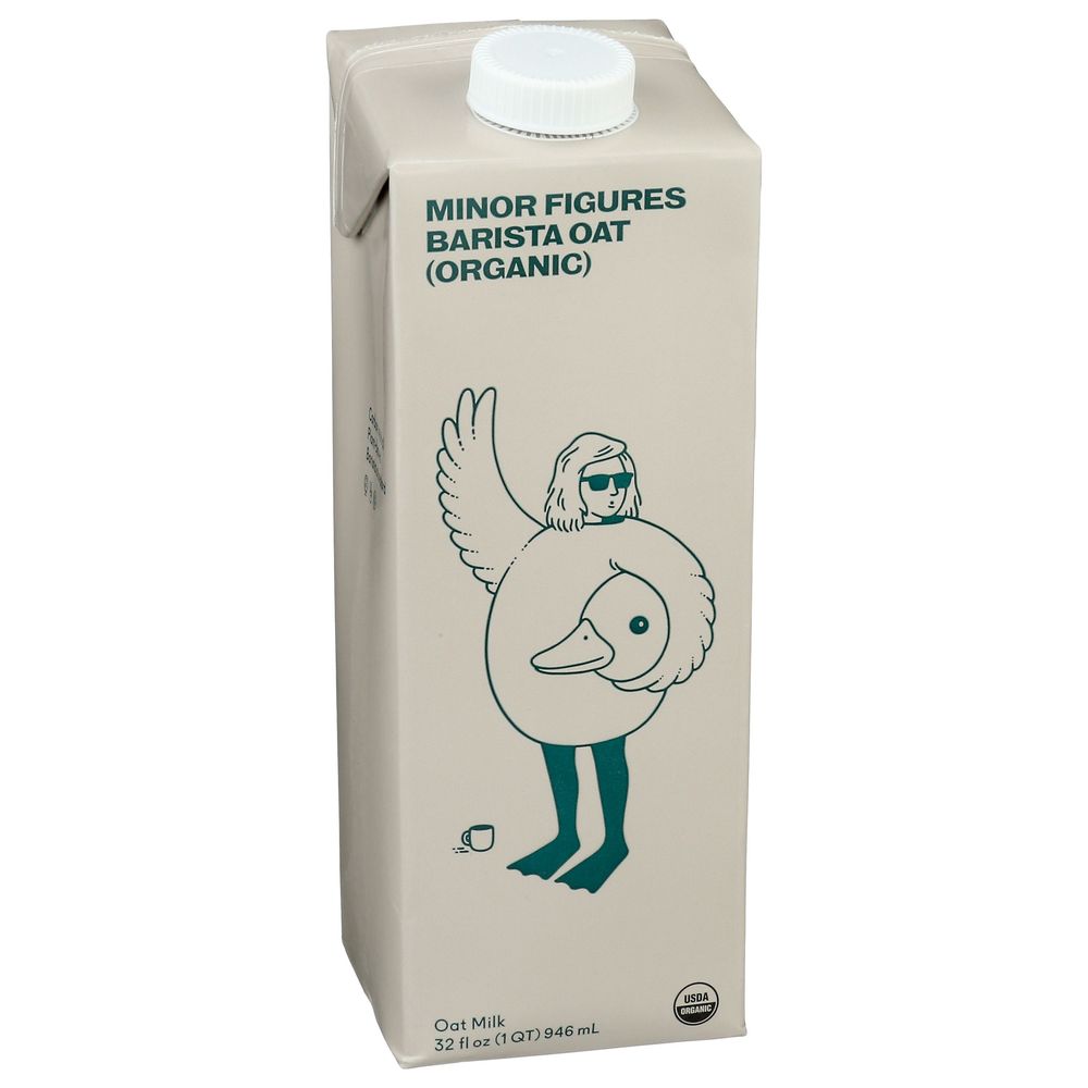 Minor Figures Organic Barista Oat Milk, 32 Fluid Ounce -- 6 Per Case