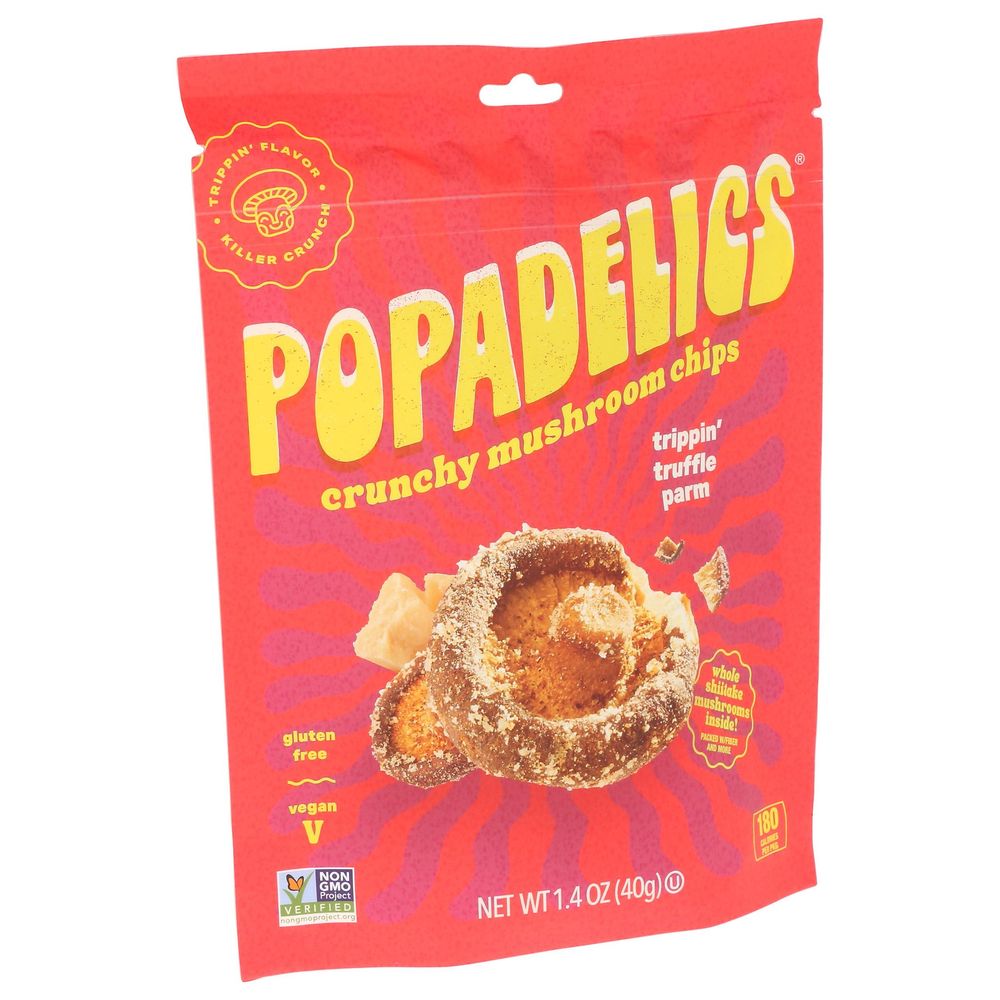 Popadelics Trippin Truffle Parm Mushroom Chips, 1.4 Ounce -- 6 Per Case