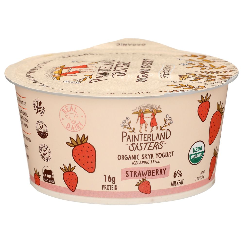 Painterland Sisters Organic Strawberry Skyr Yogurt | FoodServiceDirect