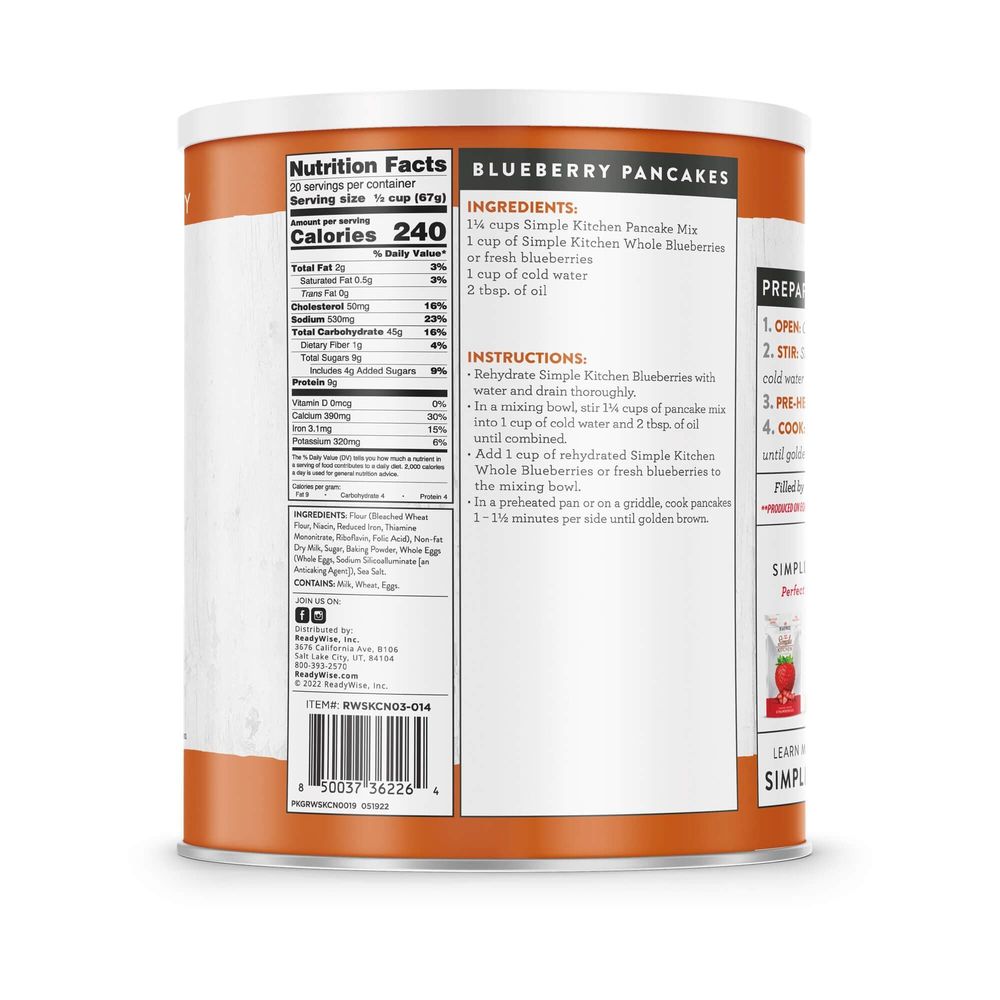 Simple Kitchen Homestyle Pancake Mix, 20 Servings -- 6 Per Case
