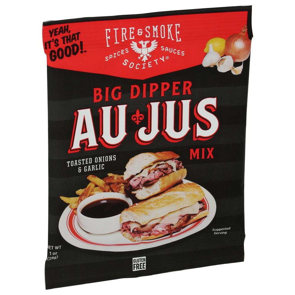 Fire And Smoke Big Dipper Au Jus Gravy Mix, 1.2 Ounce -- 12 Per Case