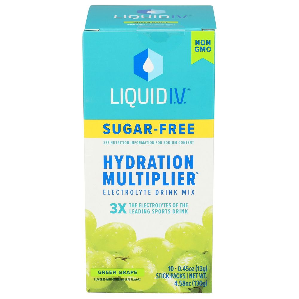 Liquid IV Hydration Multiplier Green Grape Electrolyte Drink Mix