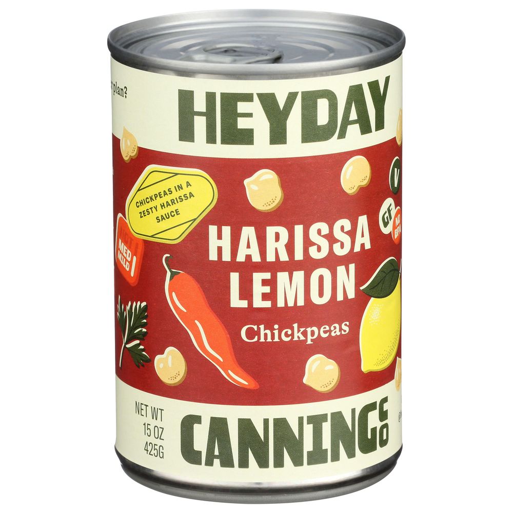 Heyday Canning Harissa Lemon Chickpeas, 15 Ounce -- 12 Per Case