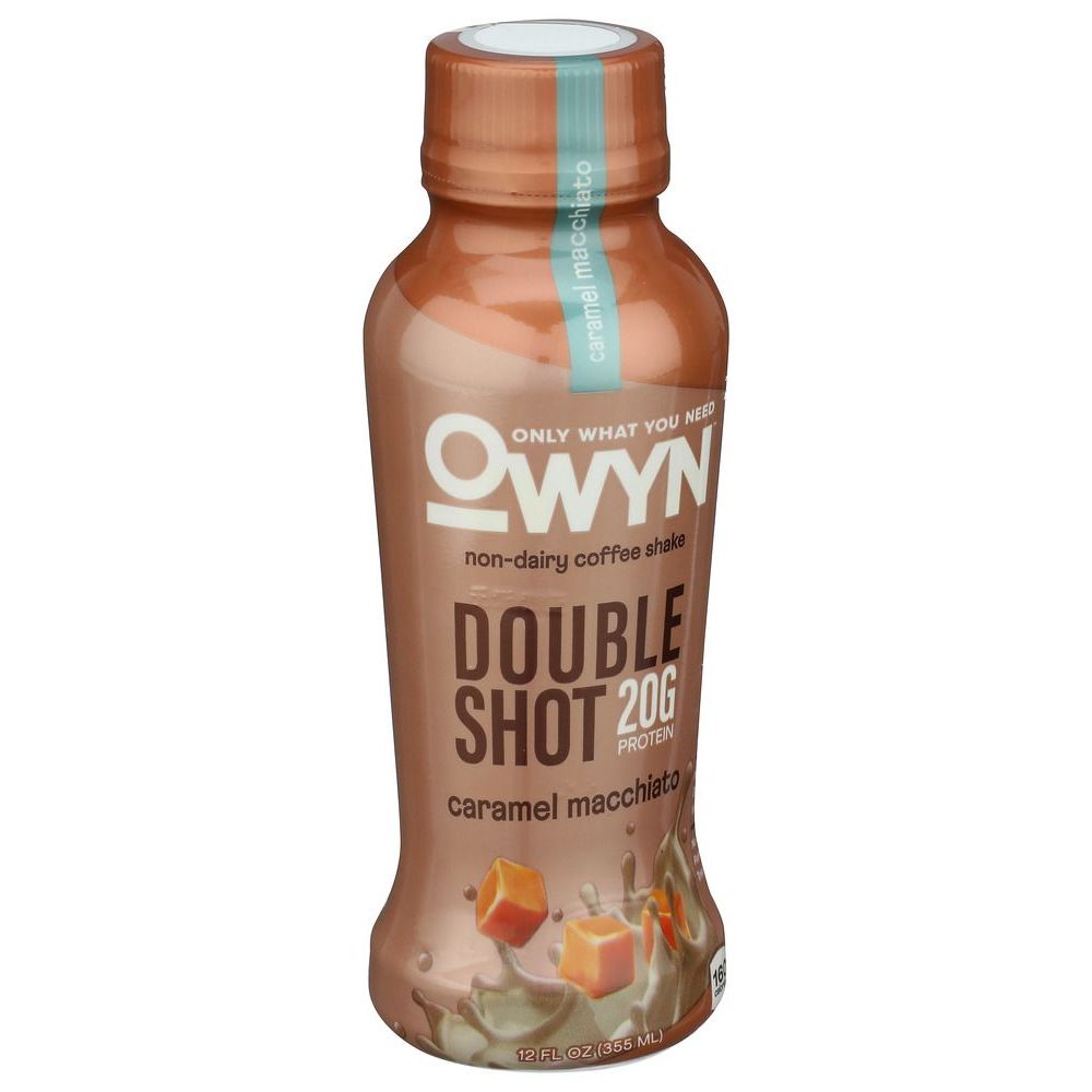Owyn Non Dairy Double Shot Caramel Macchiato Non Dairy Coffee Shake, 12 Fluid Ounce -- 12 Per Case