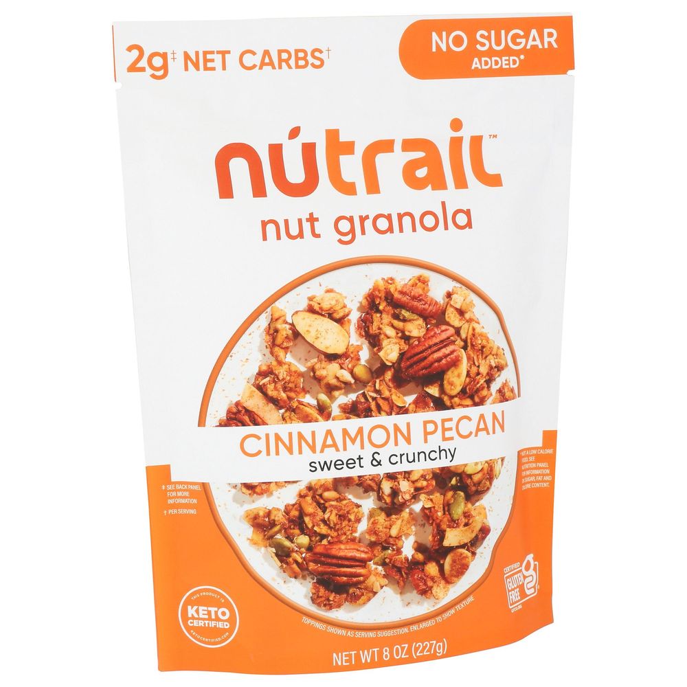 Nutrail Keto Cinnamon Pecan Nut Granola, 8 Ounce -- 6 Per Case