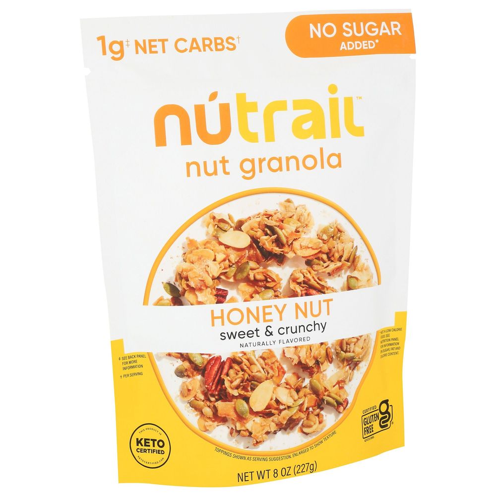 Nutrail Keto Honey Nut Granola, 8 Ounce -- 6 Per Case