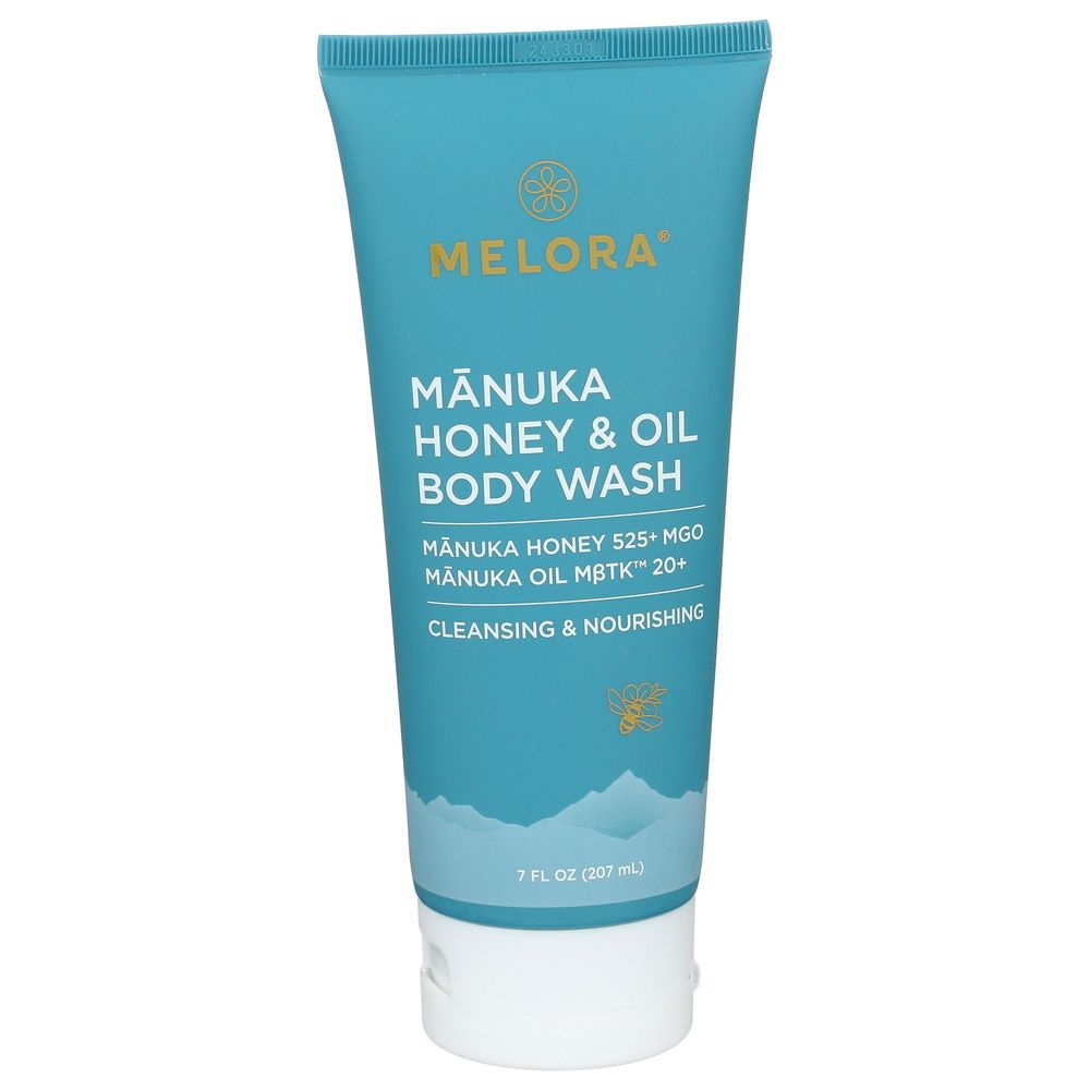 Melora Manuka Honey And Oil Body Wash, 7 Fluid Ounce