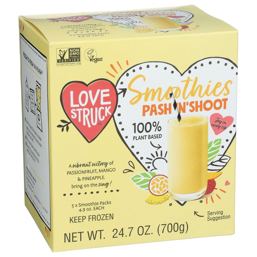 Love Struck Pash N Shot Smoothie Mix, 24.7 Ounce -- 6 Per Case