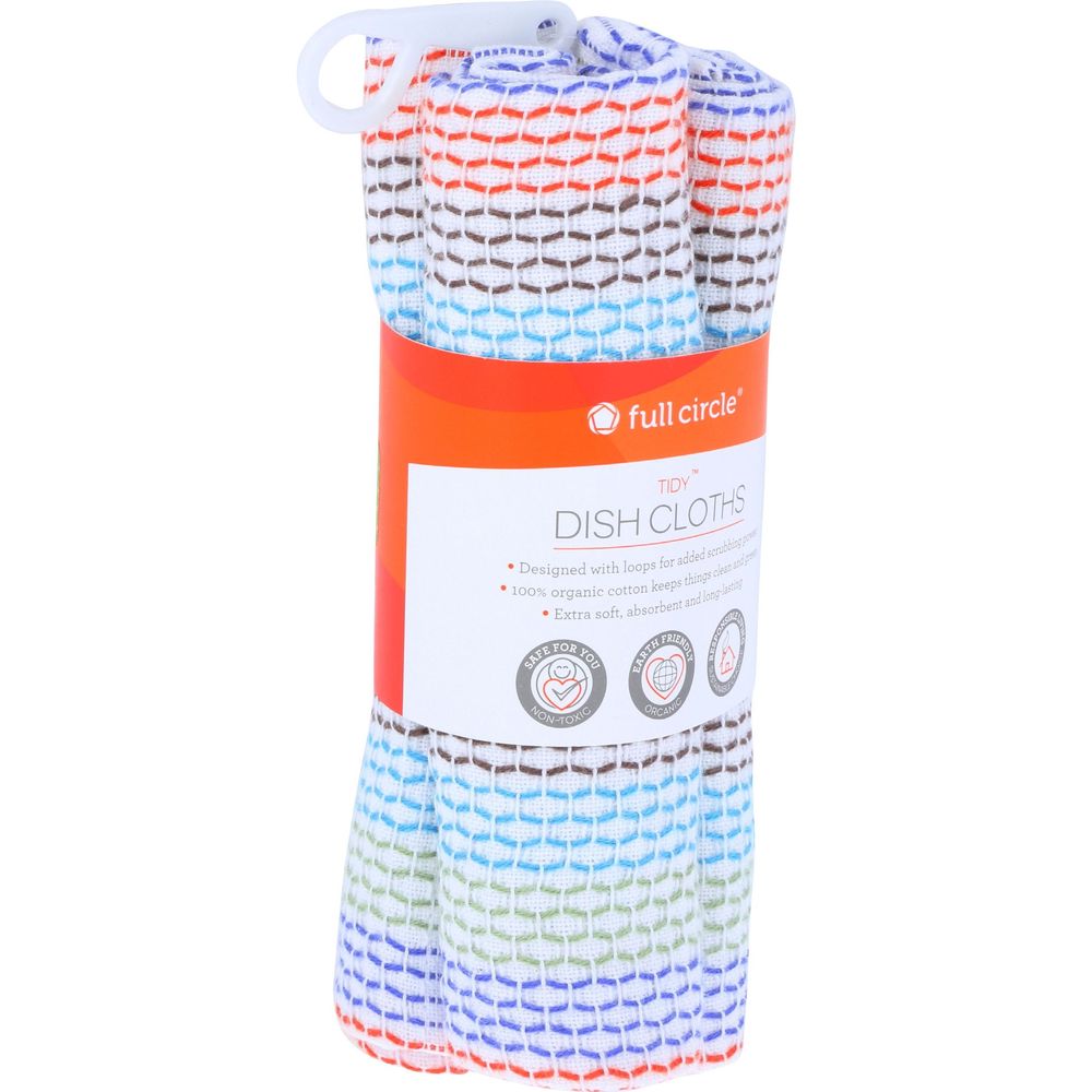 Full Circle Tidy Dish Cloths, 12 X 12 Inch -- 12 Per Case
