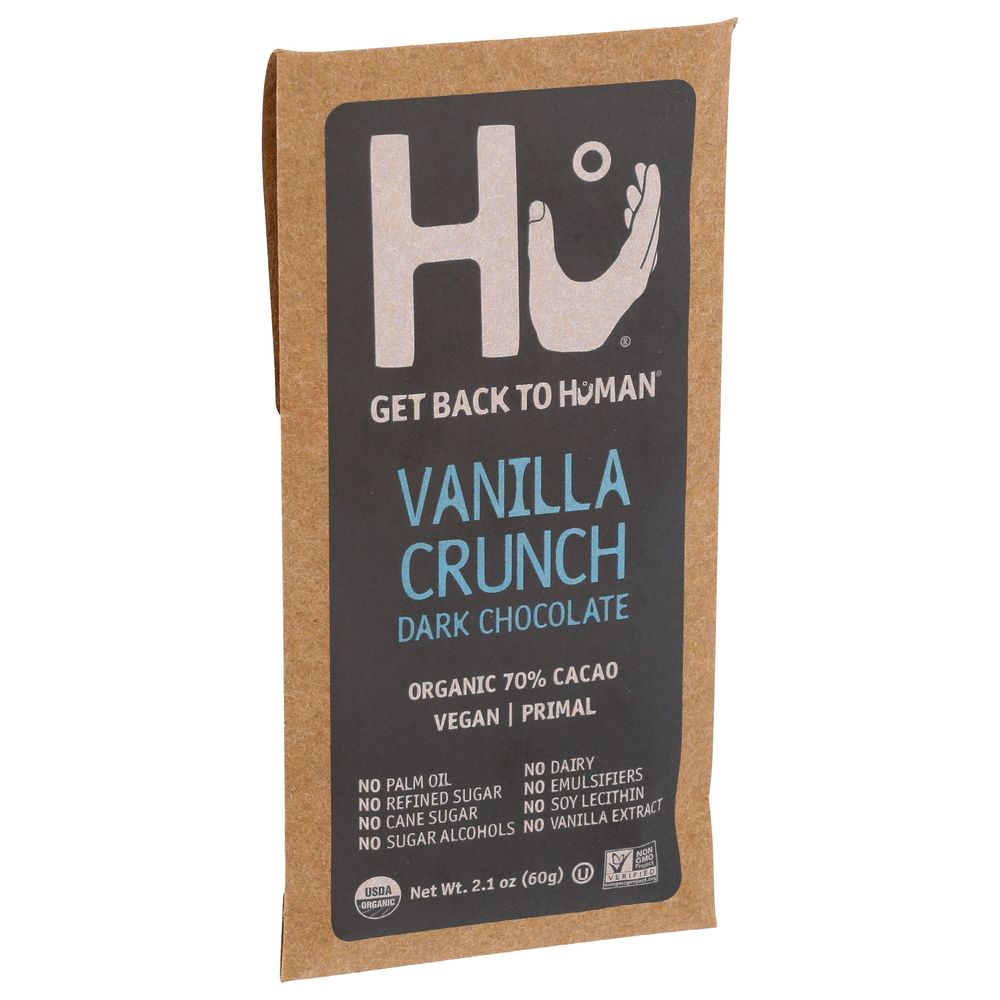Hu Organic Vanilla Crunch Dar Chocolate Bar, 2.1 Ounce -- 12 Per Case