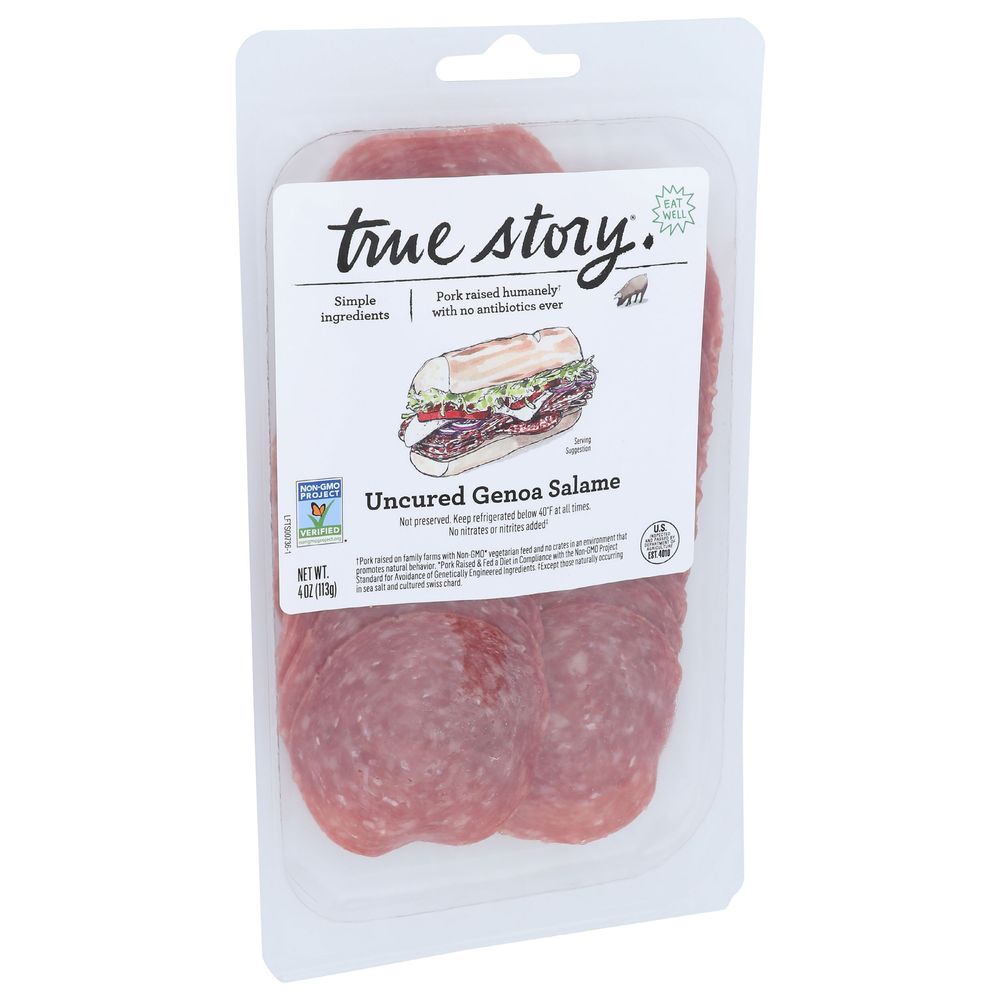 True Story Uncured Genoa Salame, 4 Ounce -- 8 Per Case