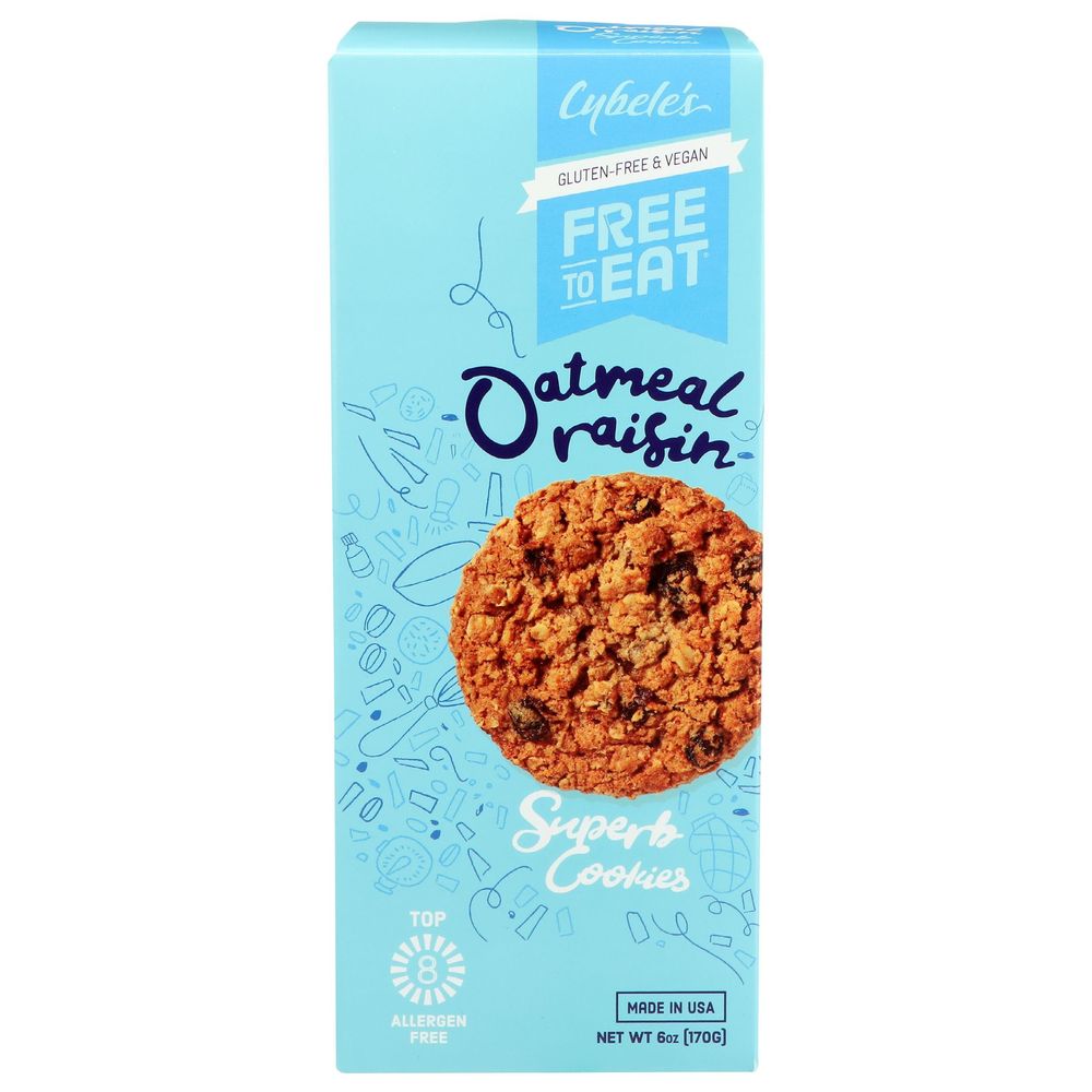 Cybeles Oatmeal Raisin Cookies, 6 Ounce -- 6 Per Case