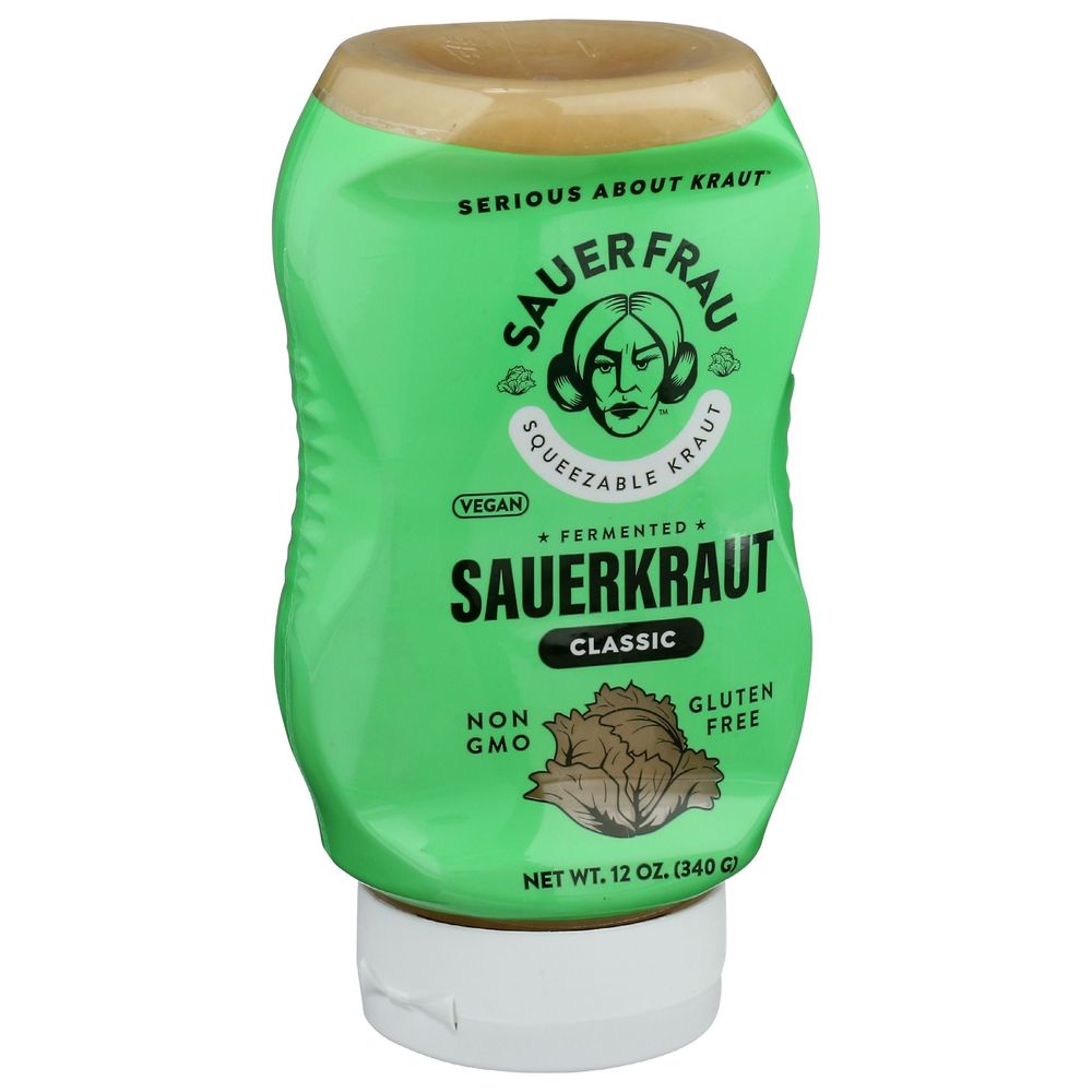 Sauer Frau Classic Squeezable Sauerkraut, 12 Ounce -- 6 Per Case