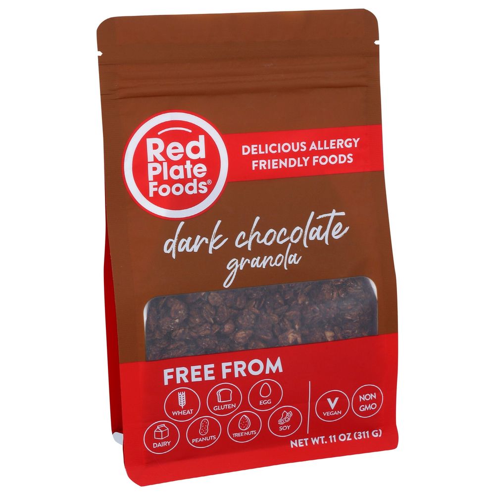 Red Plate Foods Dark Chocolate Granola, 11 Ounce -- 6 Per Case
