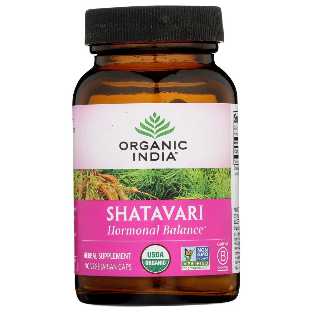 Organic India Shatavari Vegetarian Capsules, 90 count