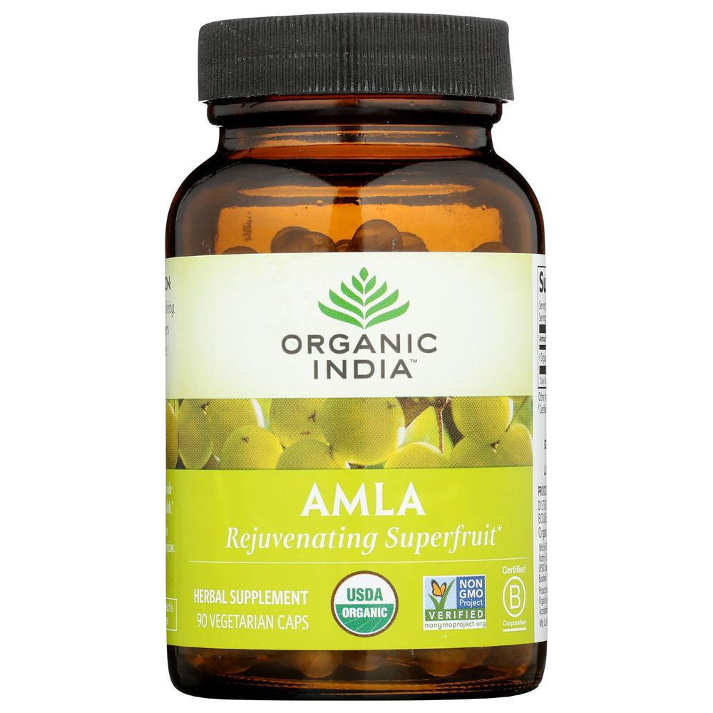 Organic India Amalaki Vegetarian Capsules, 90 count