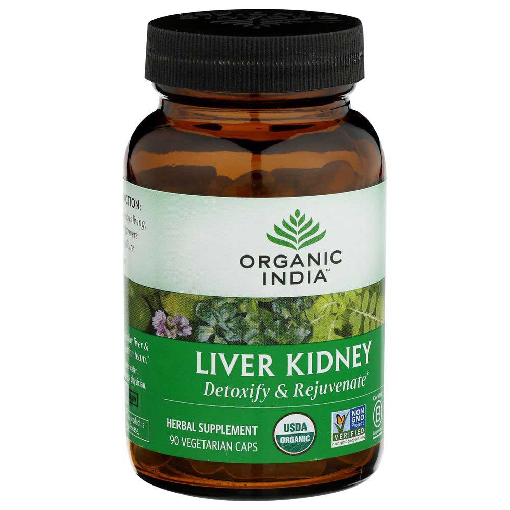 Organic India Liver Kidney Detoxify And Rejuvenate Vegetarian Capsule, 90 Count