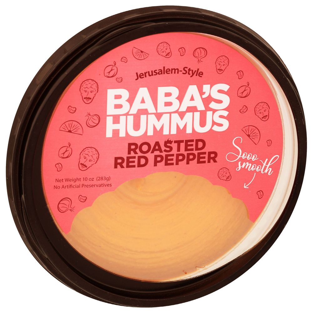 Babas Roasted Red Pepper Hummus, 10 Ounce -- 12 Per Case