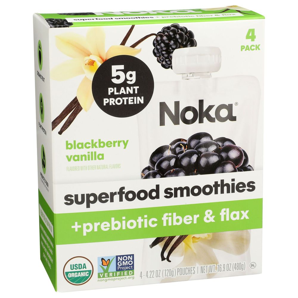 Noka Blackberry Vanilla Smoothie, 16.9 Ounce -- 6 Per Case