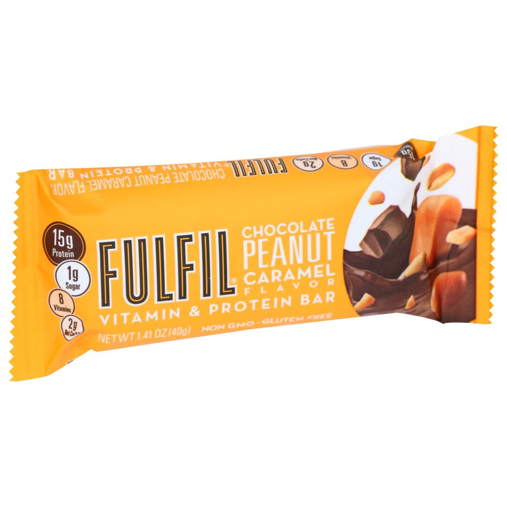 Fulfil Chocolate Peanut Caramel Protein Bar, 1.41 Ounce -- 12 Per Case