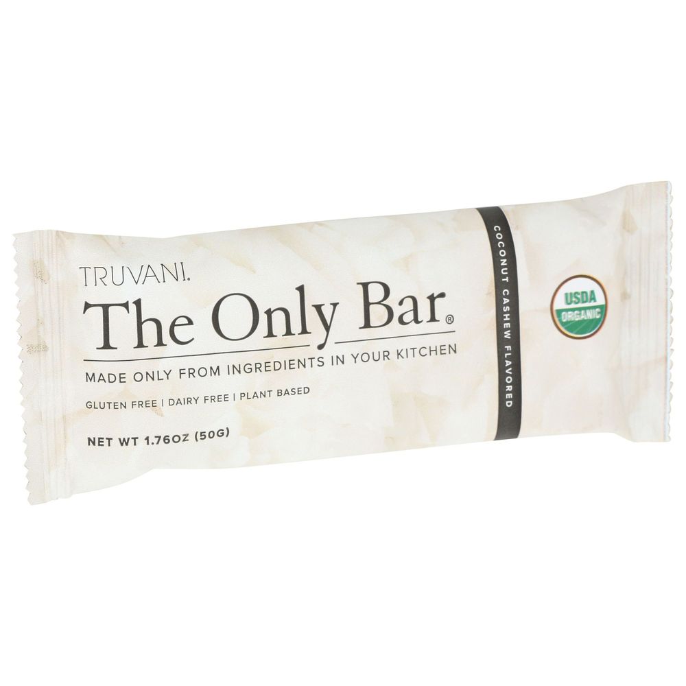 Truvani Organic Coconut Cashew Bar, 1.76 Ounce -- 12 Per Case