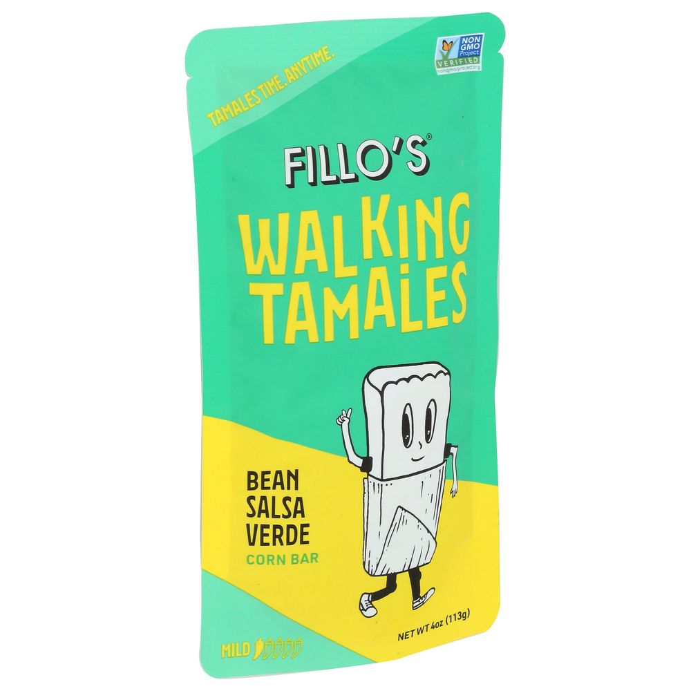Fillo's Salsa Verde Bean Walking Tamales, 4 Ounce -- 7 Per Case