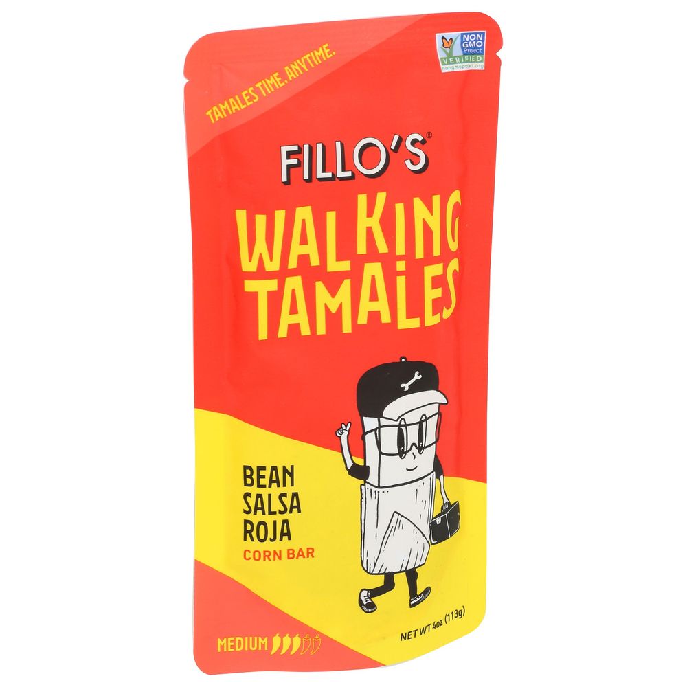 Fillo's Salsa Roja Bean Walking Tamales, 4 Ounce -- 7 Per Case