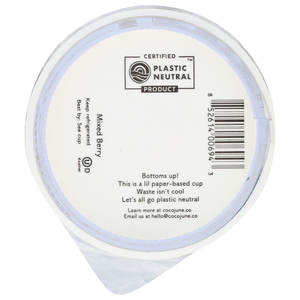 Cocojune Organic Mixed Berry Cultured Coconut Yogurt