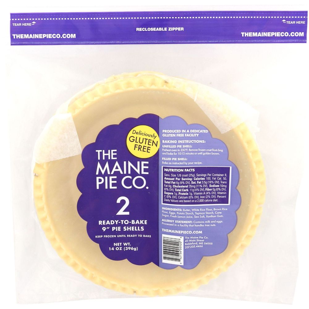 The Maine Pie 9 inch Ready To Bake Pie Shells, 14 Ounce -- 10 per case