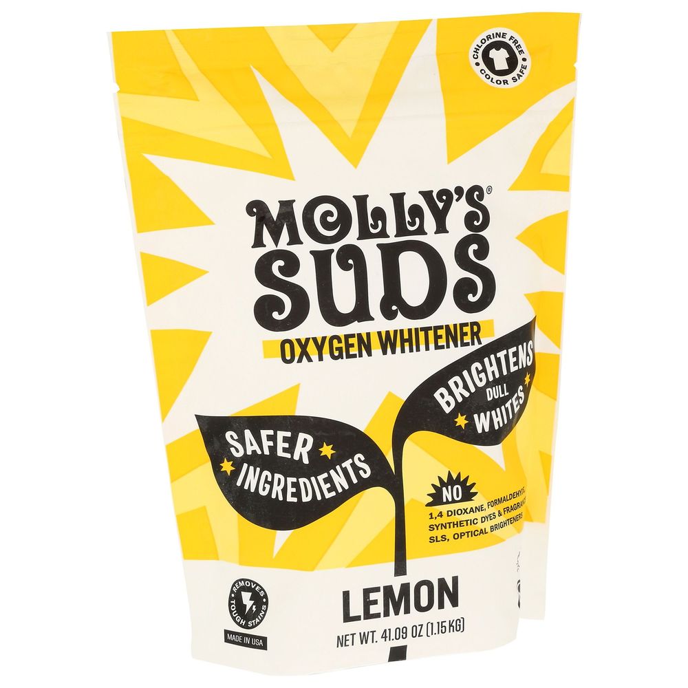 Molly's Suds Lemon Oxygen Whitener, 41.09 Ounce -- 6 Per Case