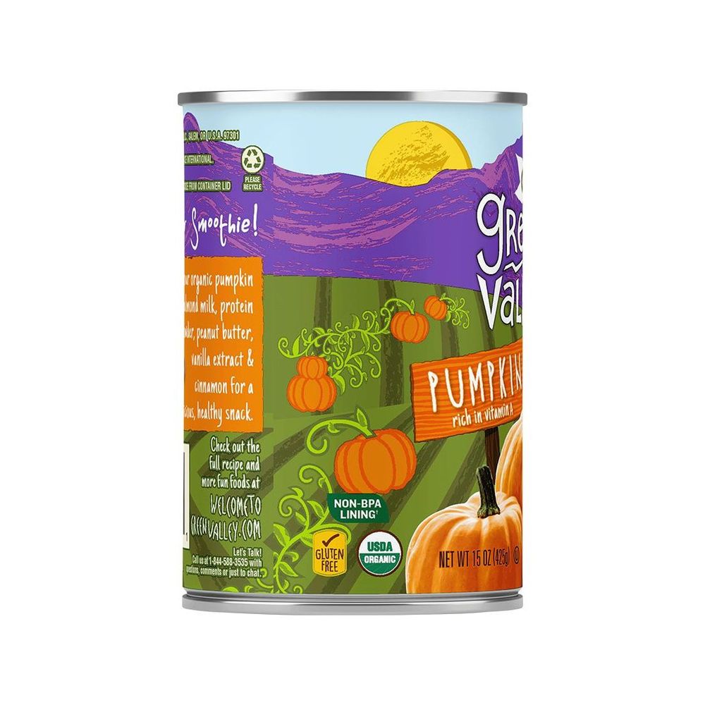 Green Valley Organics Pumpkin, 15 Ounce -- 12 per case