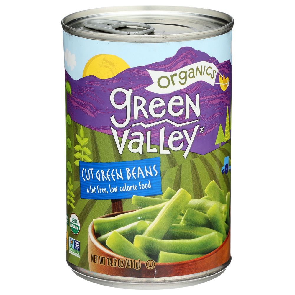 Green Valley Organics Cut Green Beans, 14.5 Ounce -- 12 Per Case