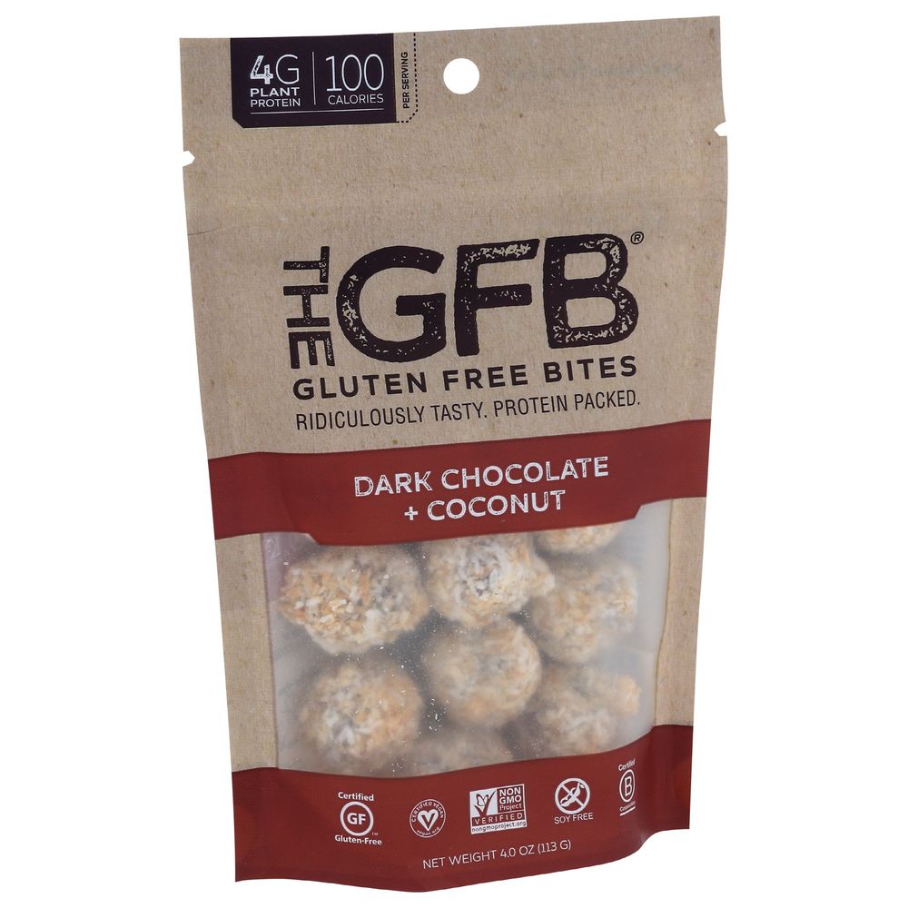The Gfb Dark Chocolate Coconut Bites, 4 Ounce -- 6 Per Case